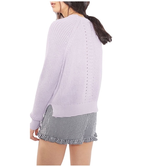 TOPSHOP Ribbed Chevron Boxy Sweater - Picture 4 of 7